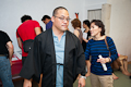 Junya trying an item from the Silent Auction. :: &copy; Javier Domínguez