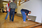 Deep cleaning the "undermat." :: &copy; Mike Jones & SeungJung Kim