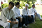 Sensei at Kingston Aikikai in 2008, with Harvey and Bob. :: &copy; Javier Domínguez